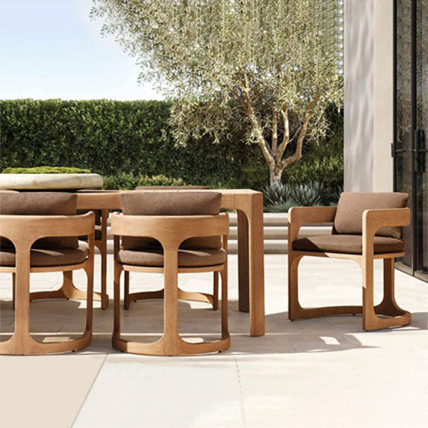 Outdoor Wood - Dining Set - Golden Ember