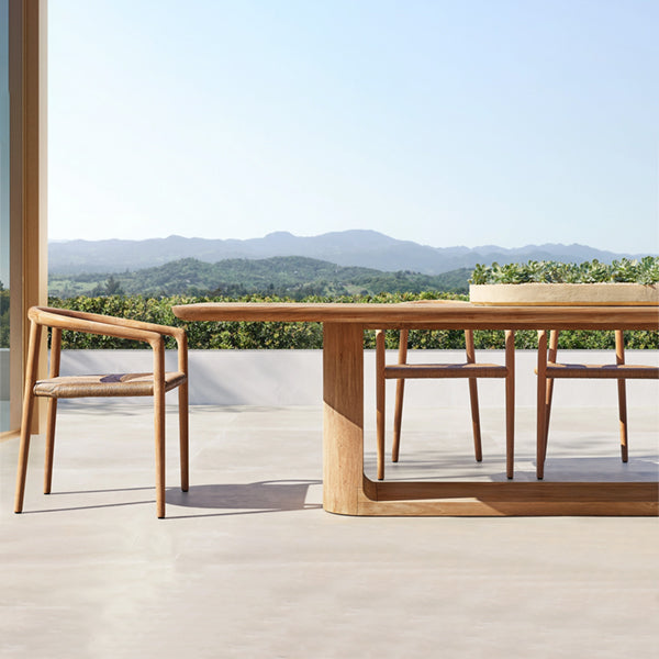 Outdoor Wood - Dining Set - The Happy Dining
