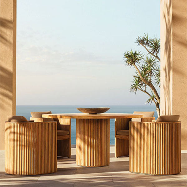 Outdoor Wood - Dining Set -  Grand Oak