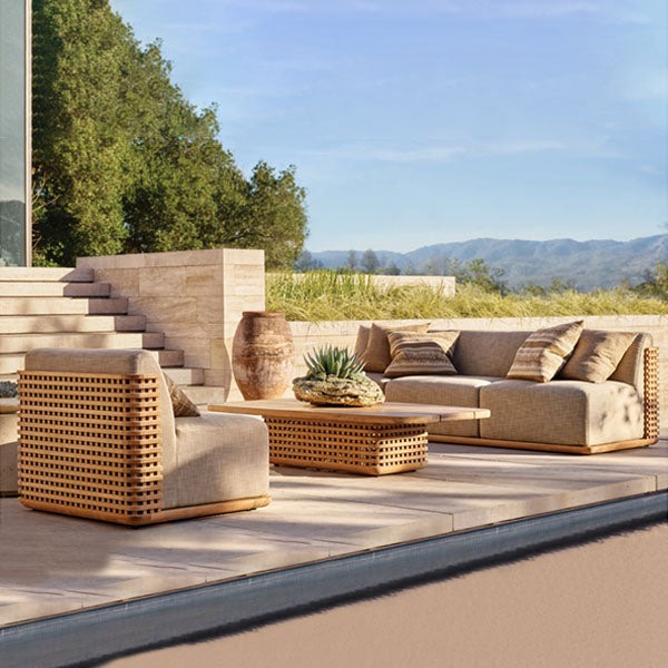Outdoor Wood - Sofa Set - Cascade