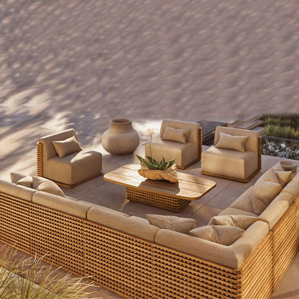 Outdoor Wood - Sofa Set - Cascade