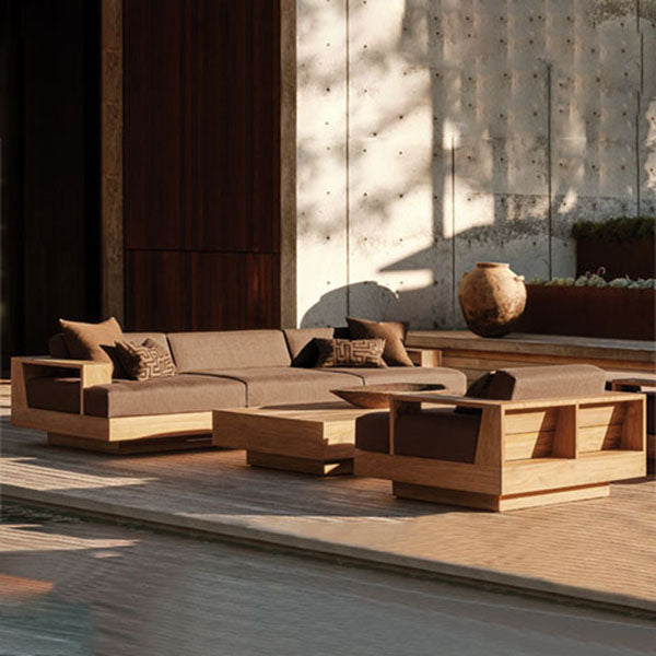 Outdoor Wood - Sofa Set - Modern Mirage