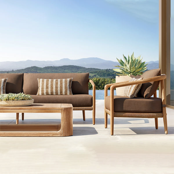 Outdoor Wood - Sofa Set - The Happy Dining