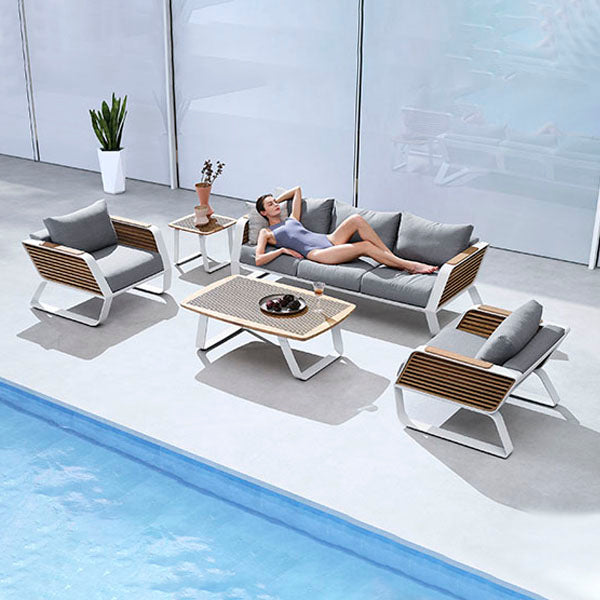 Outdoor Wood & Aluminum - Sofa Set - Classic Comfort