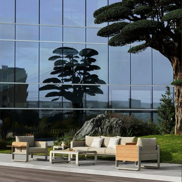 Outdoor Wood & Aluminum - Sofa Set - Velluto