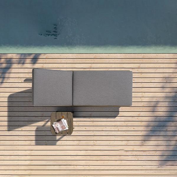 Outdoor Wooden - Sun Lounger -Tropical Haven