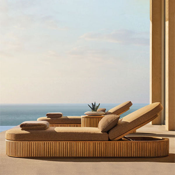 Outdoor Wooden - Sun Lounger - Grand Oak