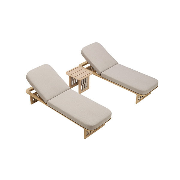 Outdoor Wooden - Sun Lounger - Sereno Set 1