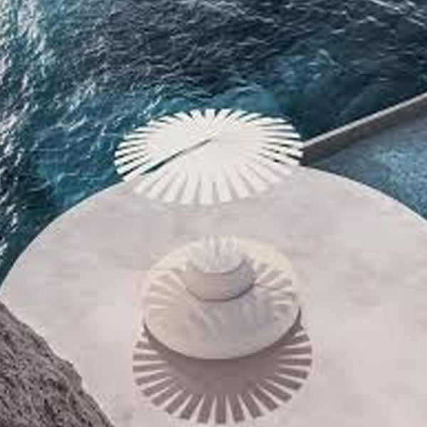 Garden Umbrella - Sun Shade - Patio Parasol - Round Sun Shade - Slised Strips - Round Umbrella - Prism Slice Umbrella