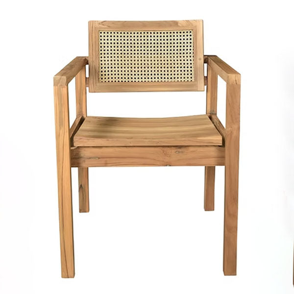 Wooden Rattan Cane Chair - Restmax