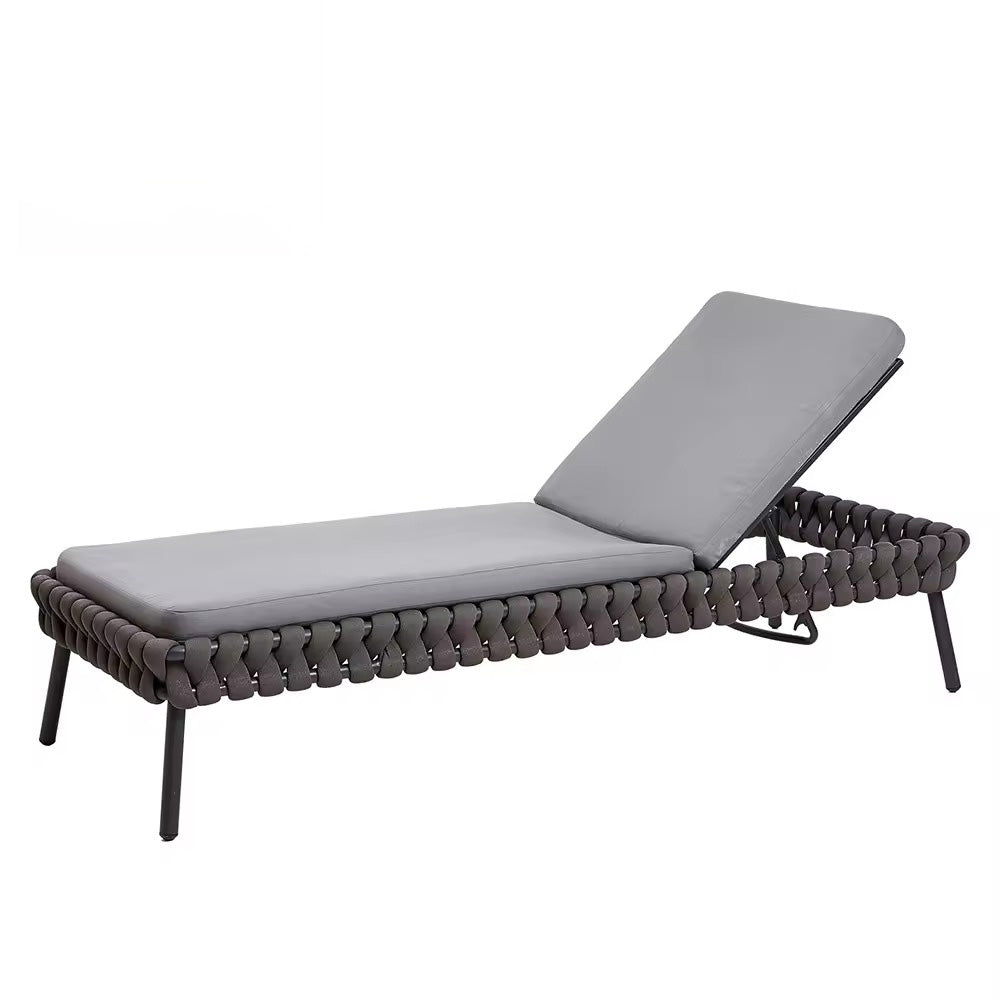 Outdoor Braided & Rope Sunlounger - Birilyant Prime