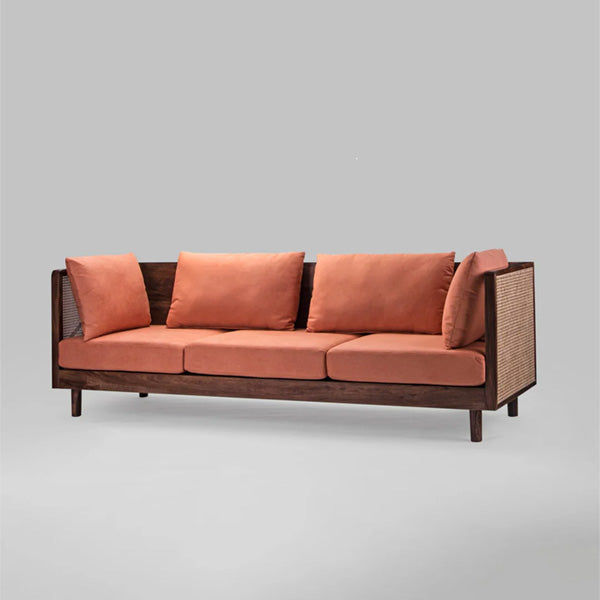 Wooden Cane & Rattan Furniture - Sofa Set - Tangent