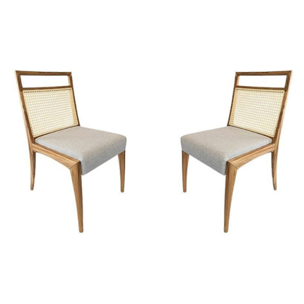 Wooden Cane & Rattan Dining Chair - Conviviality
