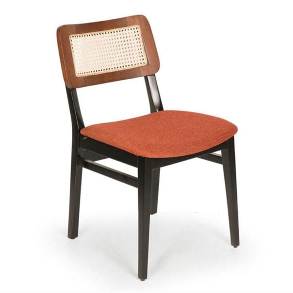 Wooden Cane & Rattan Dining Chair - EternaSeat