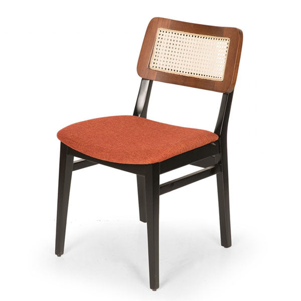 Wooden Cane & Rattan Dining Chair - EternaSeat