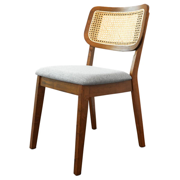 Wooden Cane & Rattan Dining Chair - Exhilaration