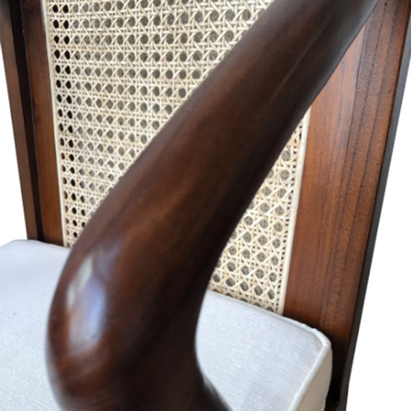 Wooden Cane & Rattan Dining Chair -  Homestead