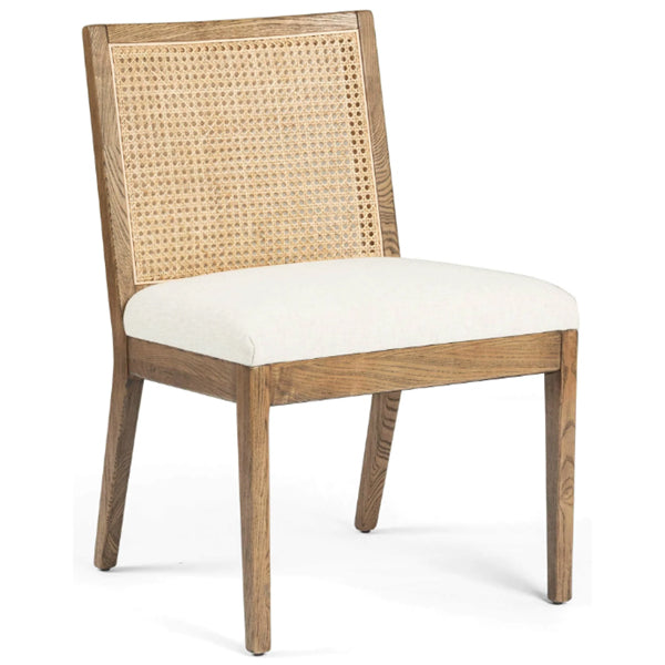 Wooden Cane & Rattan Dining Chair - Merriment