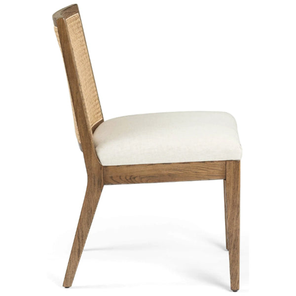 Wooden Cane & Rattan Dining Chair - Merriment