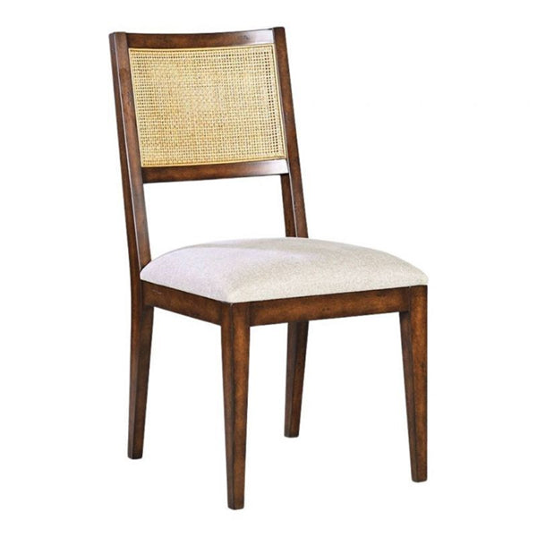 Wooden Cane & Rattan Dining Chair - Orbit