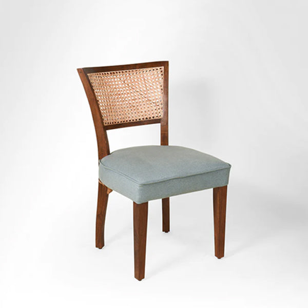 Wooden Cane & Rattan Dining Chair - Savoy