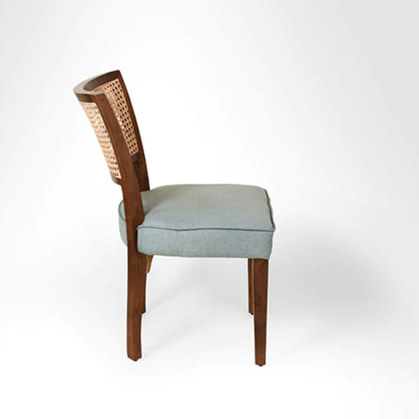 Wooden Cane & Rattan Dining Chair - Savoy