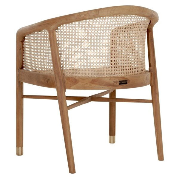 Wooden Cane & Rattan Dining Chair -  Versailles