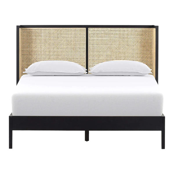 Wooden Cane & Rattan Furniture - Bed - Hilarity1