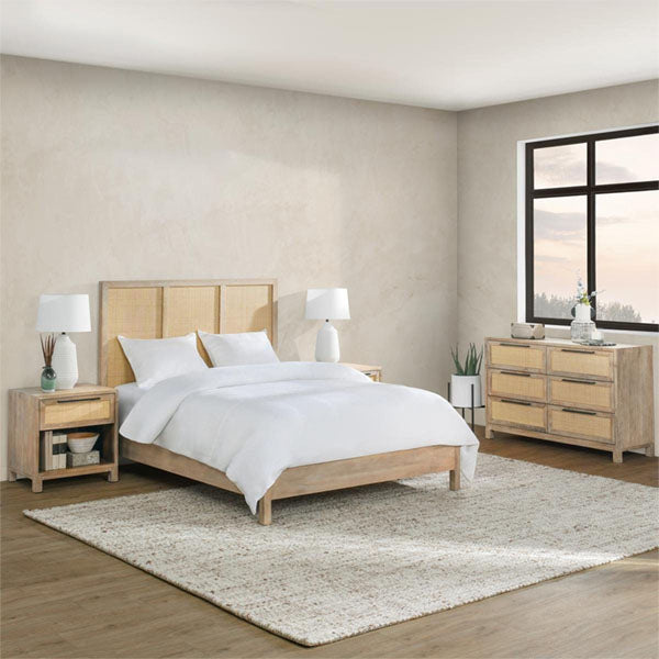 Wooden Cane & Rattan Furniture - Bed - Serenity