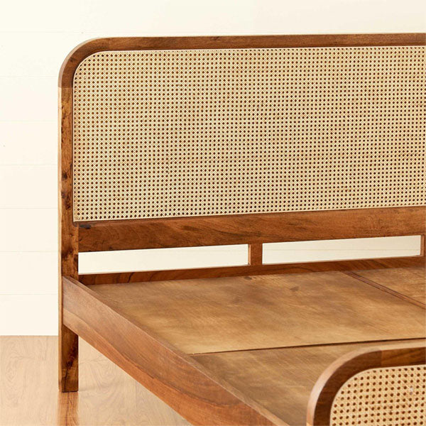 Wooden Cane & Rattan Furniture - Bed - SleepyRest