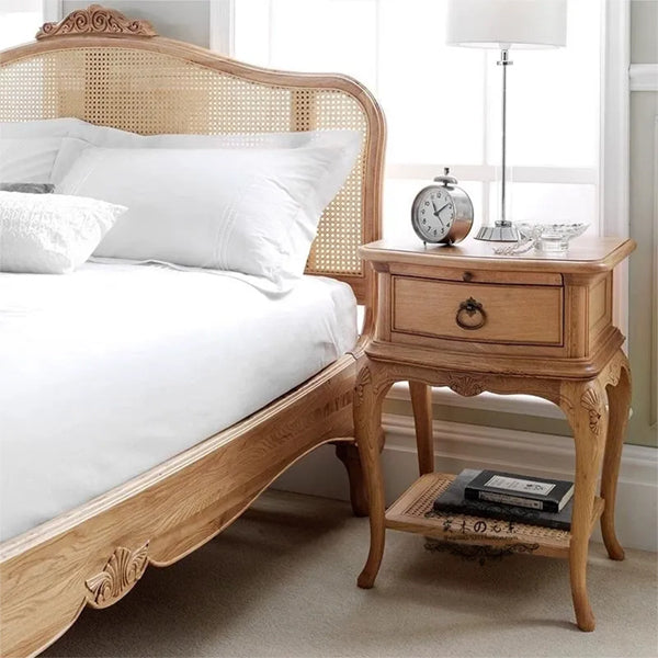 Wooden Cane & Rattan Furniture - Bed - Valentino