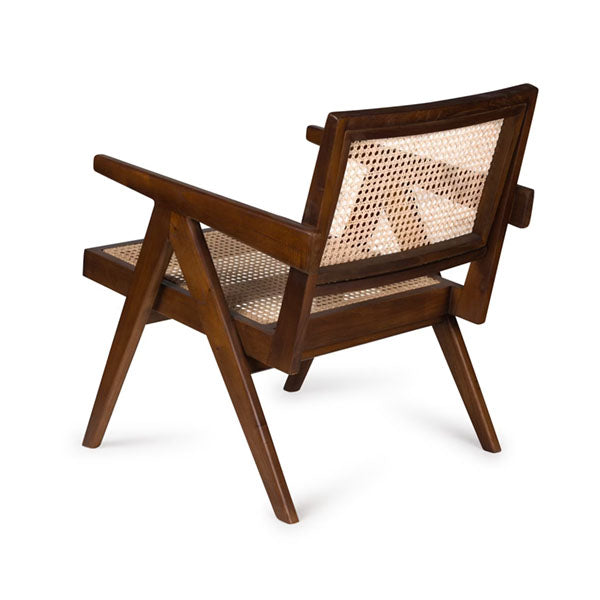 Wooden Rattan Cane Chair - Accent