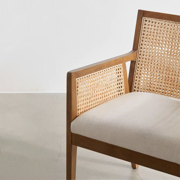 Wooden Rattan Cane Chair - Club Chair 1