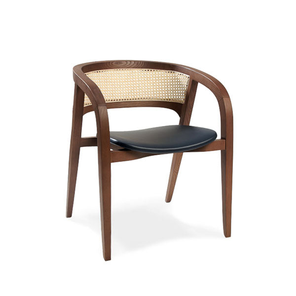 Wooden Rattan Cane Chair - Radiant