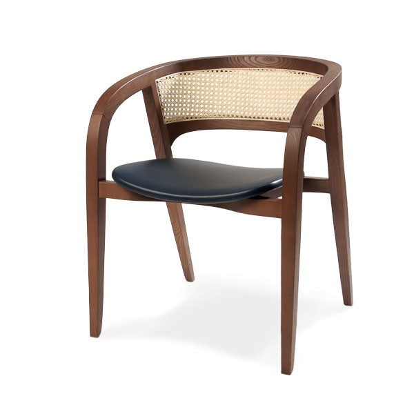 Wooden Rattan Cane Chair - Radiant
