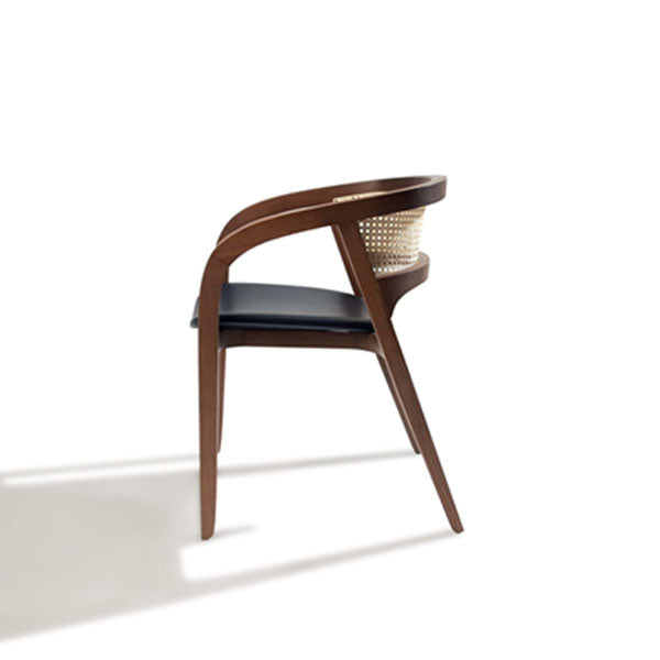 Wooden Rattan Cane Chair - Radiant