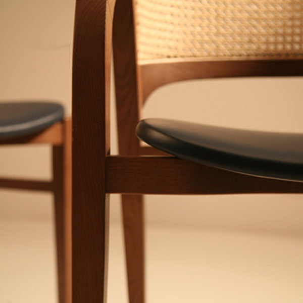 Wooden Rattan Cane Chair - Radiant