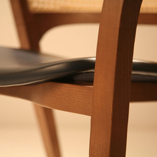 Wooden Rattan Cane Chair - Radiant