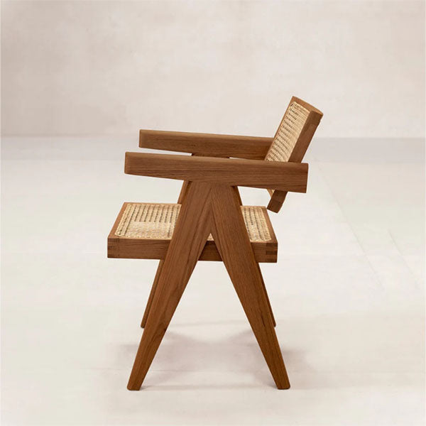 Wooden Rattan Cane Chair - Royal Throne 3