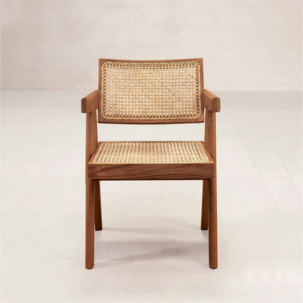 Wooden Rattan Cane Chair - Royal Throne 6