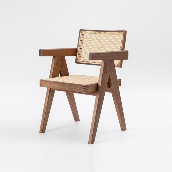 Wooden Rattan Cane Chair - Royal Throne
