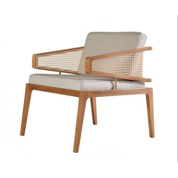 Wooden Rattan Cane Chair - Snooze