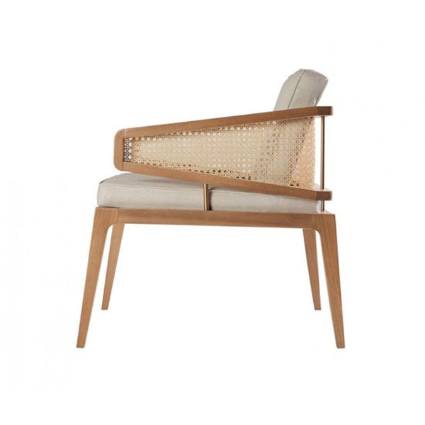 Wooden Rattan Cane Chair - Snooze