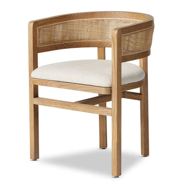Wooden Rattan Cane Chair - Stargazer