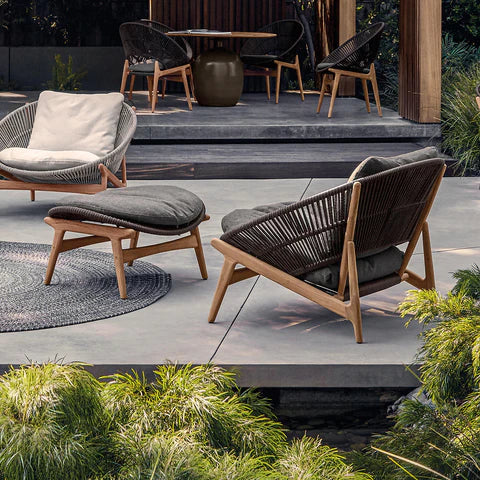 Outdoor Furniture - Outdoor Braid & Rope Occasional Chair - Florence Mini